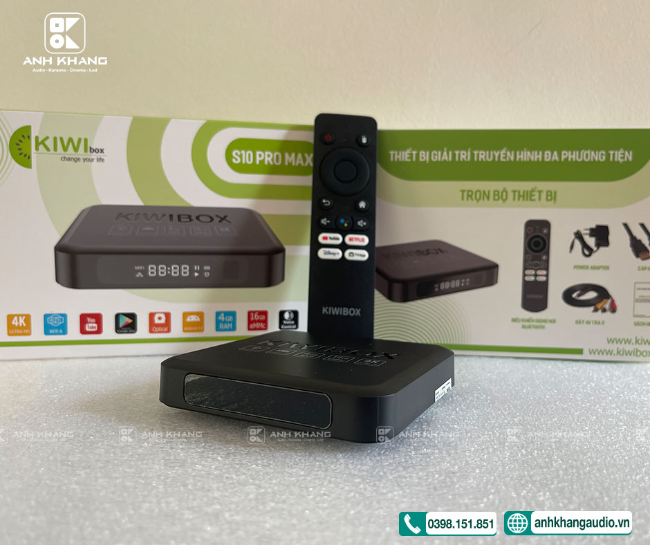 Bộ TV Android Box Kiwi S10 Pro Max