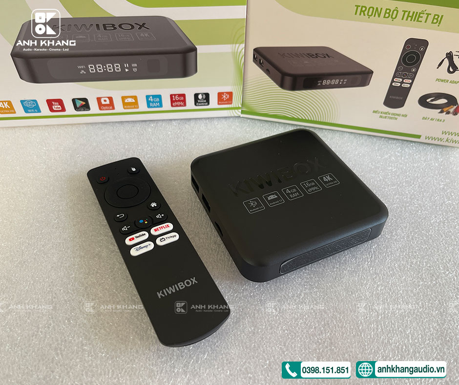 Bộ TV Android Box Kiwi S10 Pro Max