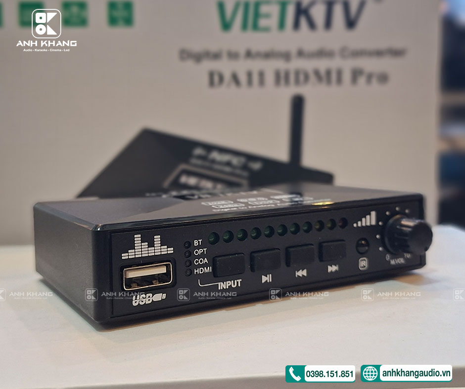 VIETKTV DA11 HDMI PRO Giải mã chuyển quang Bluetooth