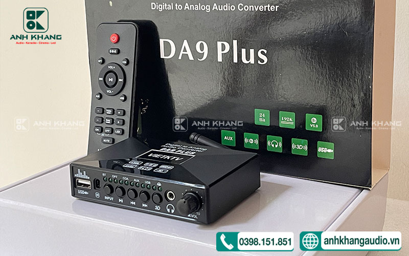 VIETKTV DA9 Plus Bộ chuyển quang Bluetooth