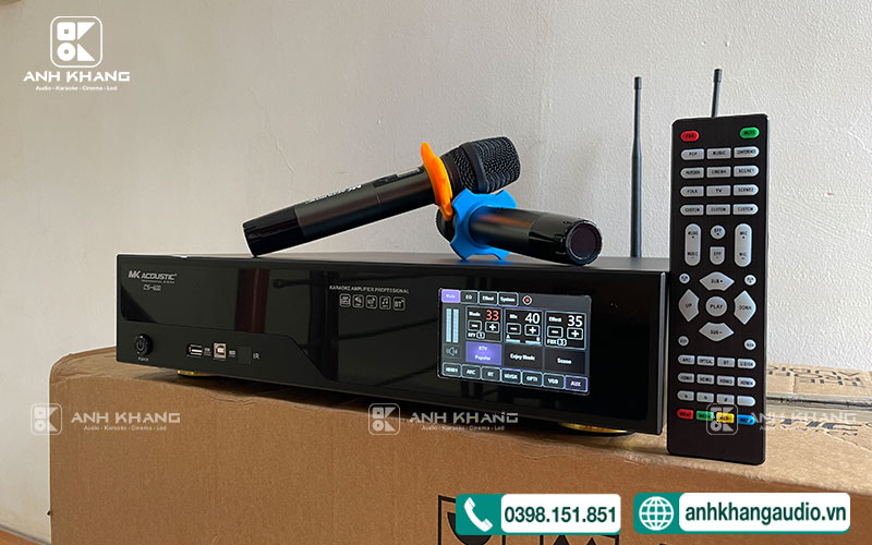 cục đẩy liền vang micro amply 3 in 1 MK CS600
