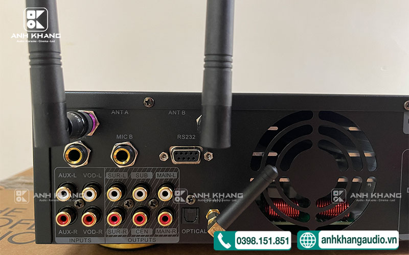 cục đẩy liền vang micro amply 3 in 1 MK CS600