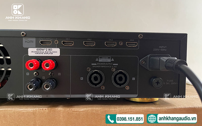 cục đẩy liền vang micro amply 3 in 1 MK CS600