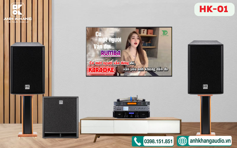 dàn karaoke gia đình cao cấp HK01