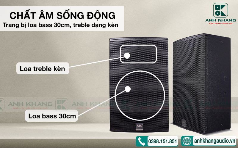 Chất âm Loa MK Acoustic EU12 Max