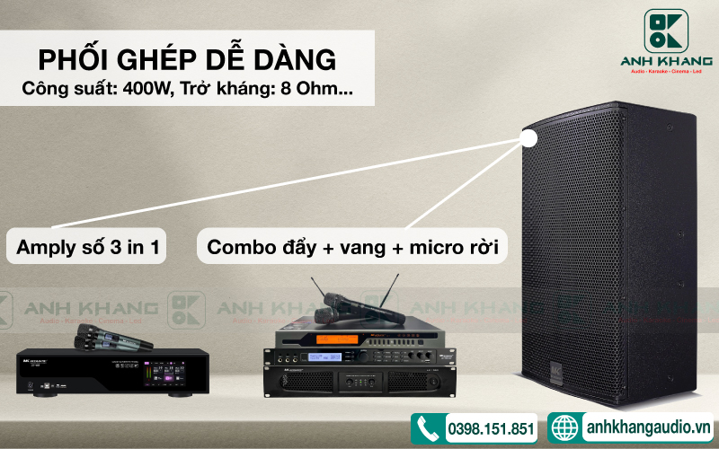 Phối ghép MK Acoustic EU12 Max