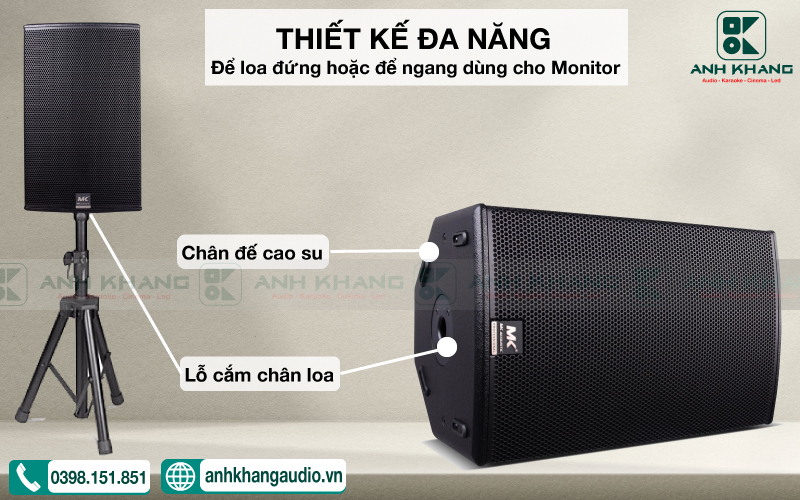 Thiết kế đa năng Loa MK Acoustic EU12 Max