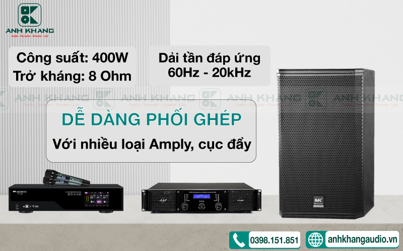 Loa MK Acoustic FX12 phối ghép dễ dàng