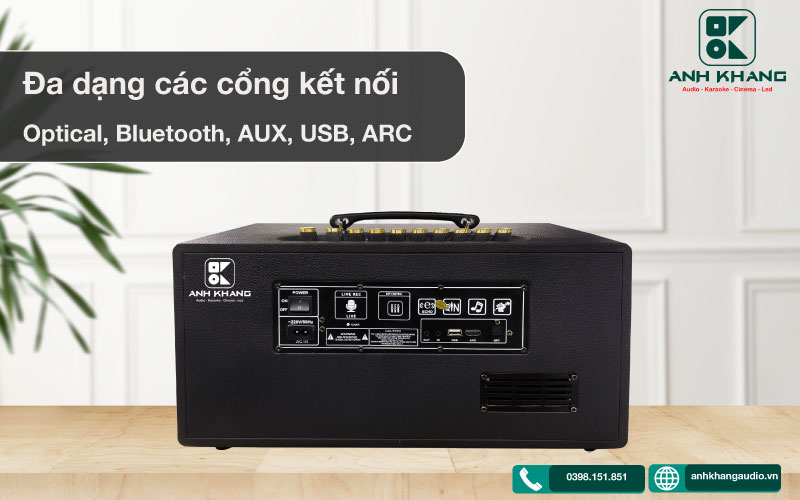 Loa Bluetooth 216D đa dạng các cổng kết nối