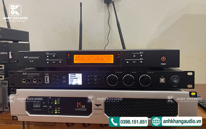 vang số mk6600 thực tế lắp đặt 
